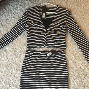 Armani exchange black and white set